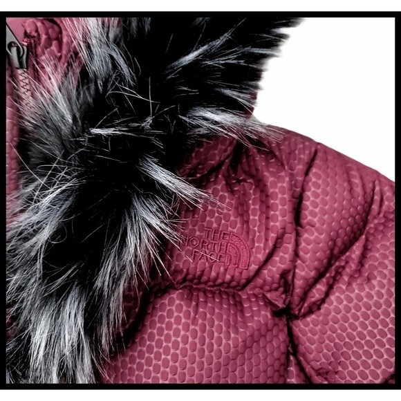 NWT The North Face 550 Down Fill Puffer Zipper Parka Coat Faux Fur Hood XS NEW - Picture 9 of 16